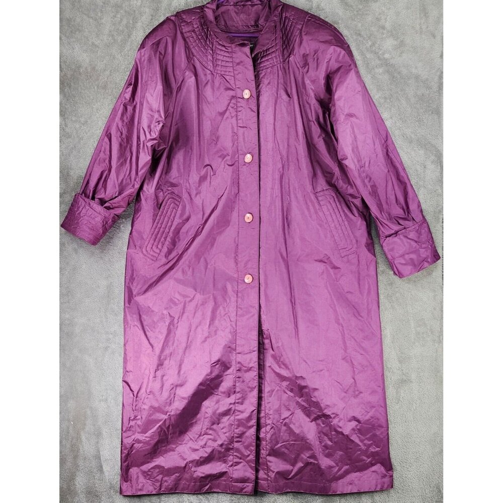 Chiango by Fleet Street Jacket Womens Size 18 Purple Detachable Liner Vintage